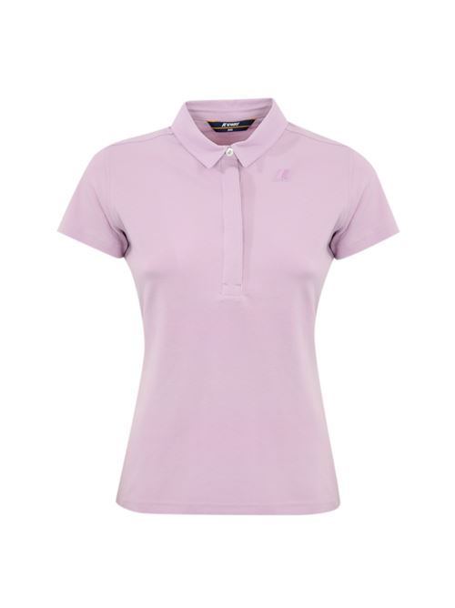 Polo Amanda piquet in cotone Violet lilac K-WAY | K 1127GWX71